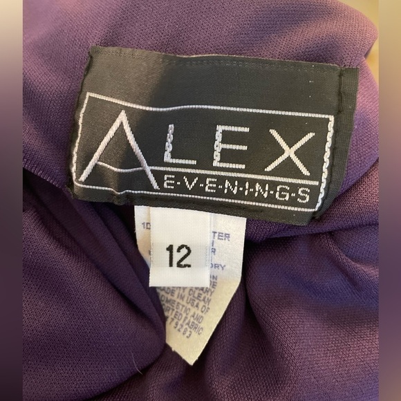 Women’s Alex Evenings Purple Dress - Picture 3 of 4